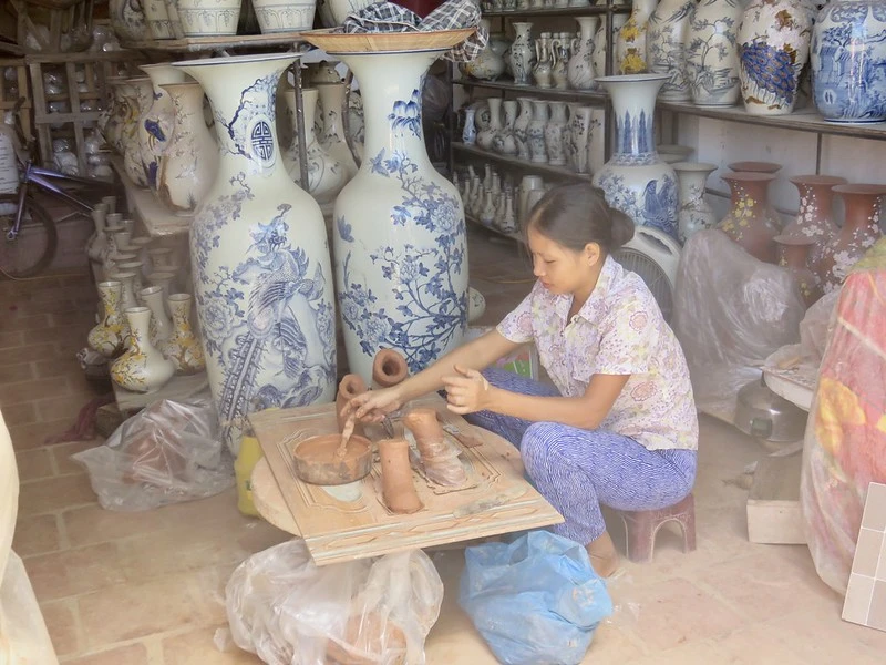 Bat Trang Pottery Village in Vietnam