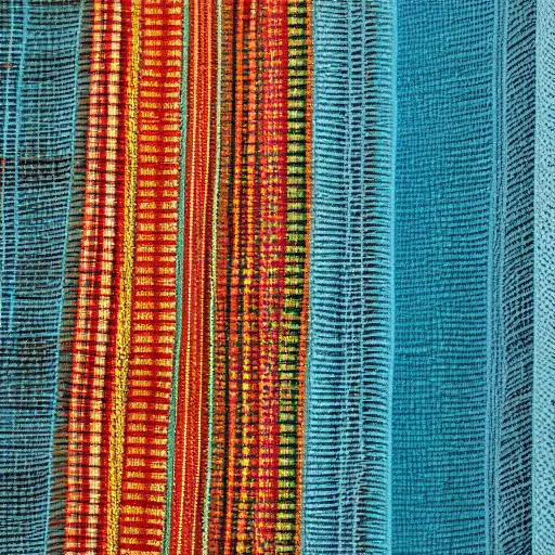Handmade textiles from a traditional handloom